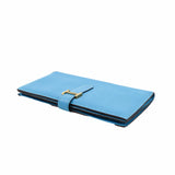 thumbnail bearn wallet goat b5 blue ghw R stamp - L'UXE LINK