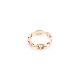 thumbnail chaine d'ancre ring in 18k rg # 52 19G06xxx - L'UXE LINK