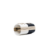 thumbnail ceramic bangle in black/white ghw - L'UXE LINK