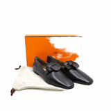 thumbnail mocassine time black gold buckle #35 - L'UXE LINK