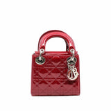 thumbnail lady dior mini red patent phw - L'UXE LINK