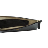 thumbnail bee zippy clutch in leather black ghw - L'UXE LINK
