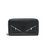 thumbnail zip long wallet leather black monster eyes - L'UXE LINK