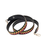 thumbnail strap in epsom navy/yellow/rose phw - L'UXE LINK
