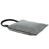 thumbnail small tote with handle with crystal in leather black - L'UXE LINK