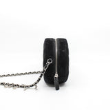 thumbnail round bag black suede crystal star phw seri 29 - L'UXE LINK