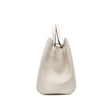 thumbnail marmont tote in white ghw - L'UXE LINK