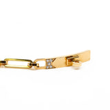 thumbnail bracelet kelly chain 18k rose gold diamonds rrp12990 - L'UXE LINK