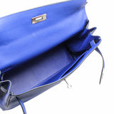 thumbnail Kelly 32 7T blue special handle shark skin phw A stamp - L'UXE LINK