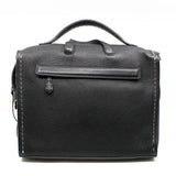 thumbnail men large top handle bag in leather gray - L'UXE LINK