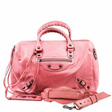 thumbnail CITY HANDBAG LEATHER PINK - L'UXE LINK