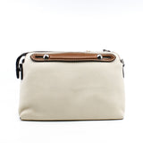 thumbnail by the way milky white with brown handle fabric strap - L'UXE LINK