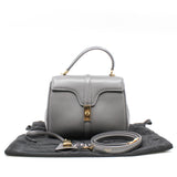 thumbnail 16 Top Handle Bag Small calfskin Grey GHW - L'UXE LINK