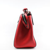 thumbnail Fendi Off RED Leather Dotcom Top Handle Bag - L'UXE LINK
