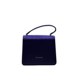 thumbnail small serpenti top handle flap bag in stingray navy - L'UXE LINK