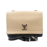 thumbnail lockme gm in leather black/white phw - L'UXE LINK