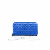 thumbnail Zip Around Escapade Wallet lambskin blue ghw - L'UXE LINK