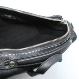 thumbnail men large top handle bag in leather gray - L'UXE LINK
