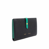 thumbnail wallet large black mix green ghw - L'UXE LINK