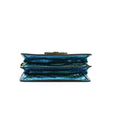 thumbnail dauphine mini blue crocodile - L'UXE LINK