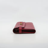 thumbnail kelly long wallet goat Q5 ghw C stamp - L'UXE LINK
