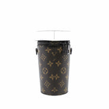 thumbnail Coffee Cup Convertible Pouch Everyday Signature Vintage Monogram Canvas - L'UXE LINK