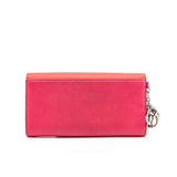 thumbnail long flap wallet rose pink orange phw - L'UXE LINK