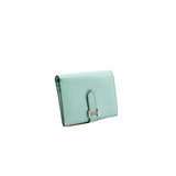 thumbnail bearn compact goat leather green phw A stamp - L'UXE LINK