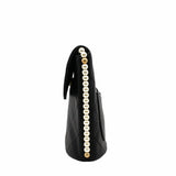 thumbnail Cube pearl flap pearl bag in black lambskin ghw seri31 - L'UXE LINK