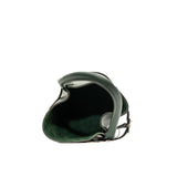 thumbnail buckle tote in leather green - L'UXE LINK