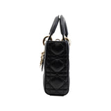thumbnail D-Joy medium black lamb skin ghw - L'UXE LINK
