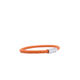 thumbnail Goliath bracelet in leather orange phw - L'UXE LINK