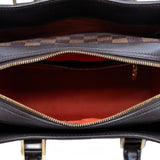 thumbnail vintage box top handle strap shoulder bag in damier ebene ghw 2020 - L'UXE LINK