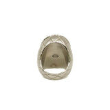 thumbnail cc crystal logo crown coin ring in ghw/phw #A 2021 - L'UXE LINK