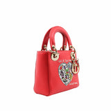 thumbnail mini lady heart embroidery red light ghw - L'UXE LINK