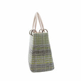 thumbnail lady dior Medium Tweed green phw - L'UXE LINK