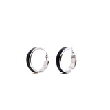 thumbnail Boucles d'oreilles Olympe earring in black phw - L'UXE LINK