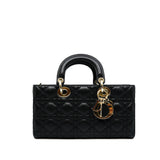thumbnail D-joy small lamb skin black ghw - L'UXE LINK
