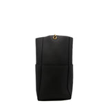 thumbnail Seau Sangle leather tote in dark grey ghw ghw - L'UXE LINK