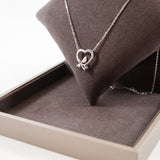 thumbnail 18k wg diamond with purple bee necklace - L'UXE LINK