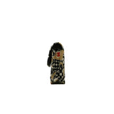 thumbnail vanity card holder chain bag with fabric beige/black phw #KPG - L'UXE LINK
