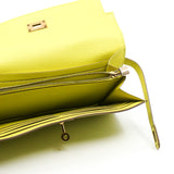 thumbnail kelly long wallet goat 9r yellow ghw - L'UXE LINK
