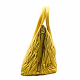 thumbnail tote lambskin yellow with strap ghw - L'UXE LINK