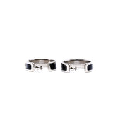 thumbnail Boucles d'oreilles Olympe earring in black phw - L'UXE LINK