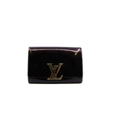thumbnail logo buckle clutch in patent berry ghw - L'UXE LINK