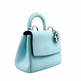 thumbnail BE DIOR FLAP BAG MINI LEATHER BLUE PHW - L'UXE LINK
