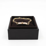 thumbnail kelly chain bracelet 18k half diamonds - L'UXE LINK