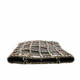 thumbnail Chain Frame CC Charm Shopping Tote lamb skin black  ghw - L'UXE LINK