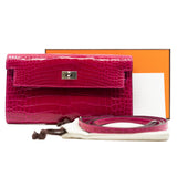 thumbnail kelly to go crocodile 90 framboise phw - L'UXE LINK