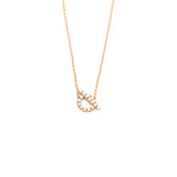 thumbnail finesse Q diamond necklace in 18k rg #B02100186147 - L'UXE LINK